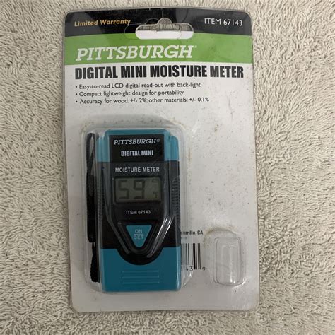 custom pittsburgh digital mini moisture meter|pittsburgh mini moisture meter.